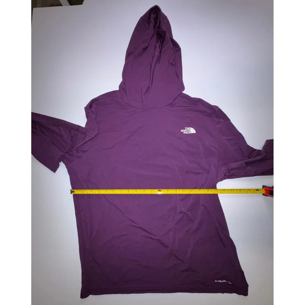 The North Face Mens FlashDry-XD Purple Long Sleeve Hoodie XL Activewear Pullover